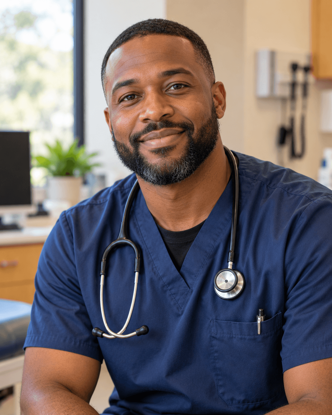 Portrait representing a nurse practitioner