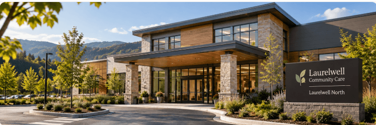 Laurelwell North community health clinic in a mountain setting